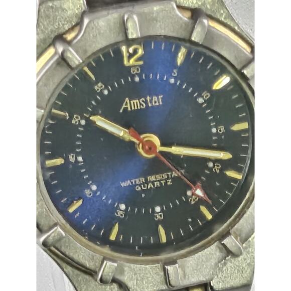 Ladies Amstar Titanium Watch Swiss Parts Two Tone New Battery Runs Great main image 12